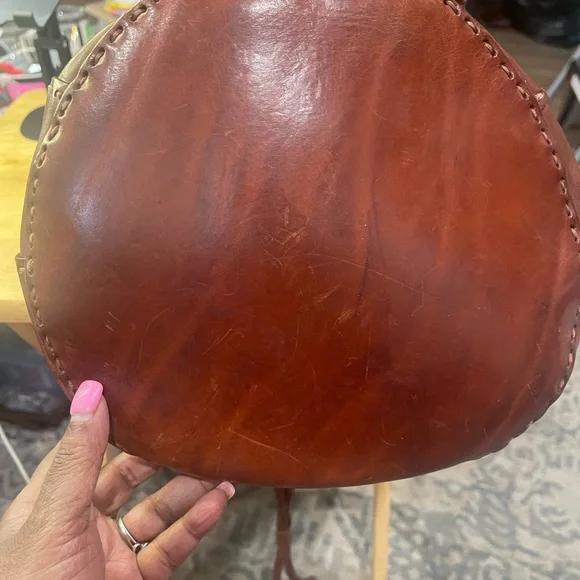 Elegant Vintage Italian Ellepi Brown Leather Tote/Slingback Bag - Picture 3 of 5